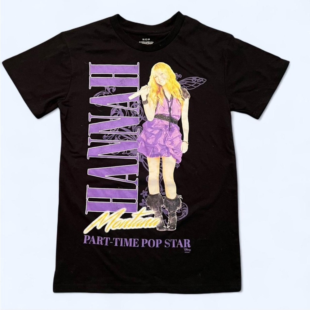 Disney HANNAH MONTANA Miley Cyrus T-Shirt
Size S Part-Time Pop Star